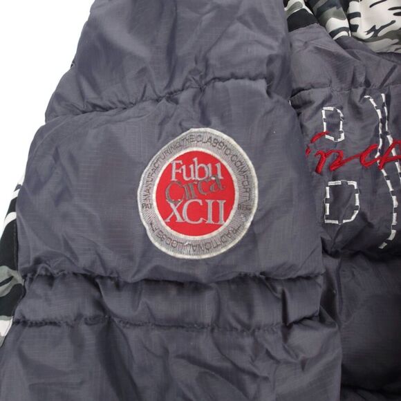 VINTAGE 90s Fubu 05 Down Puffer Jacket Ripstop Winter Coat Camo Y2k Gorpcore XL - Picture 11 of 16